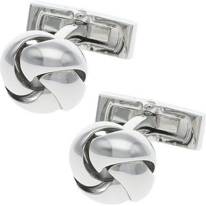Davidoff Essentials Manchetknopen Messing 1.30 cm  zilverkleurig