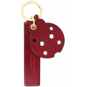 The Bridge Duccio Sleutelhanger Leer 13.5 cm bordeaux