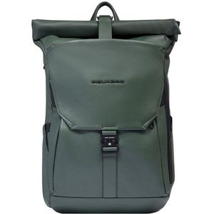 Piquadro S135 Zakelijke rugzak Leer 46 cm Laptop compartiment  groente