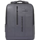 Piquadro Urban Leer 37.5 cm Laptop compartiment grey