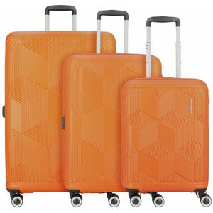 American Tourister Sunchaser 4 wielen Kofferset 3-delig copper orange