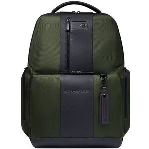 Piquadro Brief Rugzak RFID 42 cm Laptopvak  groente