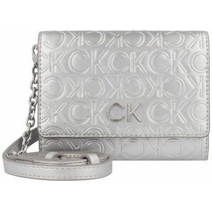 Calvin Klein Re-Lock Portemonnee 13 cm silver emb-deb