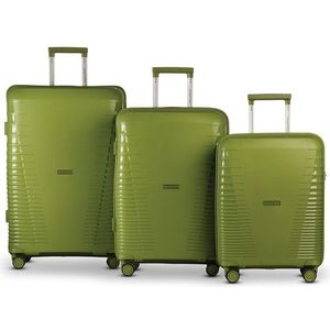 Worldpack Havanna 4 wielen Kofferset 3-delig  groente