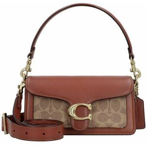 Coach Handtas Leer 20 cm tan rust