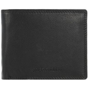 Jack Kinsky Brisbane Portemonnee RFID Leer 11,5 cm schwarz