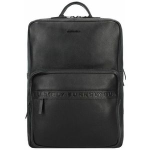 Burkely Minimal Mason Rugzak Leer 45 cm Laptop compartiment busy black