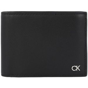 Calvin Klein Metal CK Portemonnee RFID-bescherming Leer 13 cm black