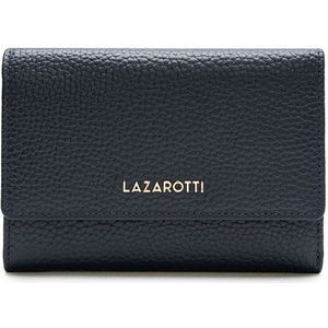 Lazarotti Bologna Leather Portemonnee Leer 14 cm navy