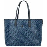 Tommy Hilfiger TH Monoplay Leather Shopper Tas 36 cm space blue