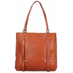 Jack Kinsky Alassio 4 Schoudertas Leer 34 cm cognac