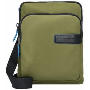 Piquadro PQ-RY schoudertas 22 cm tablet compartiment green-black