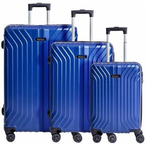 Redolz Essentials 02 4-wiel bagageset 3st. metallic-blue