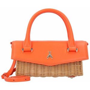 Patrizia Pepe Fly Bambi Handtas 20 cm sunsetorange-natural