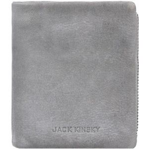 Jack Kinsky Nassau 515 Portemonnee RFID Leer 10 cm grau