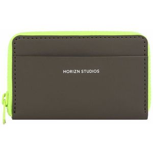 Horizn Studios Portemonnee 10 cm darkolive-neongreen
