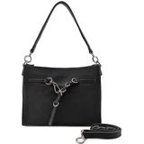 FredsBruder Ride Easy Schoudertas Leer 30 cm  zwart