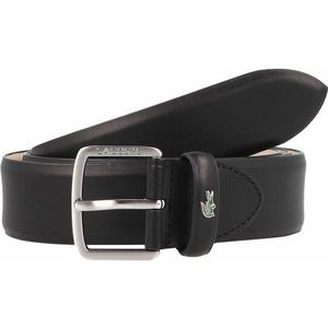 Lacoste Embossed Monogram Riem Leer noir 95 cm