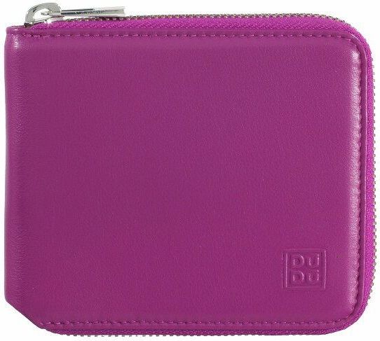 DuDu Lederen portefeuille 11 cm  roze