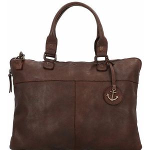Harbour 2nd Cool Casual Conny Koffer Leer 38 cm Laptop compartiment chocolate brown