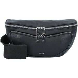 abro Dalia Fanny pack Leer 28 cm black-nickel