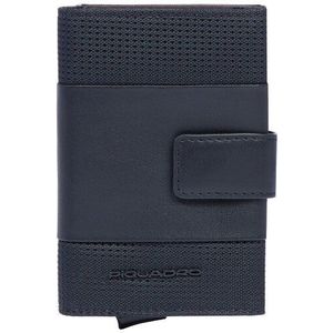 Piquadro PQ-Earth Kredietkaart etui RFID-bescherming Leer 6.5 cm  zwart