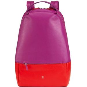 DuDu Leren rugzak 37 cm fuchsia