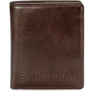 Farmhood Memphis Portemonnee RFID-bescherming Leer 11 cm dark brown