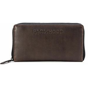 Farmhood Nashville Portemonnee RFID-bescherming Leer 19.5 cm dark brown