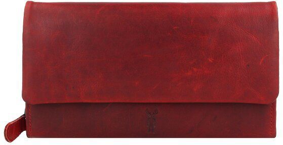 Jack Kinsky Risör Portemonnee RFID-bescherming Leer 19 cm  rood