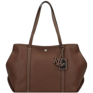 Lauren Ralph Lauren Emerie Shopper Tas Leer 35 cm dark mahogany