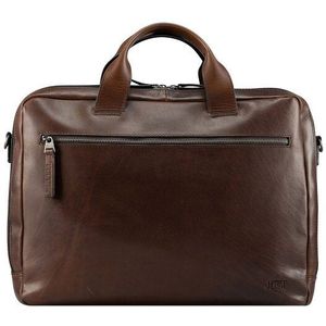 Jost Lund Koffer Leer 40.5 cm Laptop compartiment  bruin