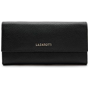Lazarotti Bologna Leather Portemonnee Leer 19 cm black