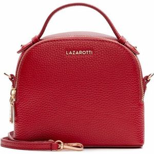 Lazarotti Bologna Leather Handtas Leer 17 cm red