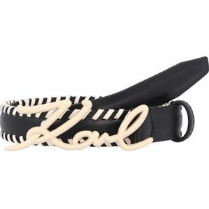 Karl Lagerfeld Handtekening Riem Leer black 90 cm