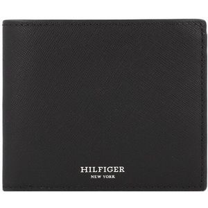 Tommy Hilfiger TH Saffiano Portemonnee RFID-bescherming Leer 11.5 cm black