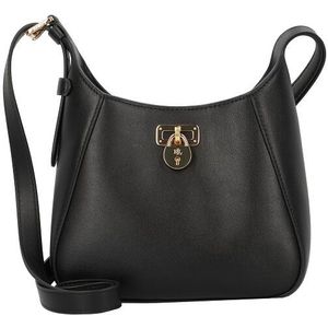 Lauren Ralph Lauren Tanner Mini tas Schoudertas Leer 16 cm  zwart
