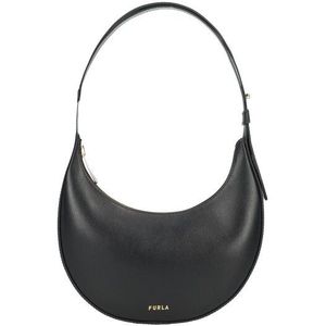 Furla Delizia Schoudertas Leer 21 cm nero