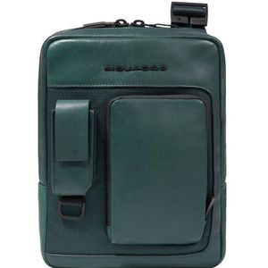 Piquadro W131 Mini tas Schoudertas RFID-bescherming Leer 17 cm green