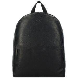 mano Don Paolo leren rugzak 41 cm laptopvak  zwart