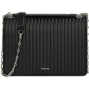 Calvin Klein Mini Line Quilt Schoudertas 26 cm black