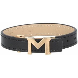 Montblanc M-Gram Armband Leer 23 cm black/gold