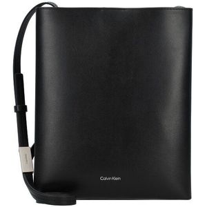 Calvin Klein Line Ns Schoudertas Leer 20 cm  zwart