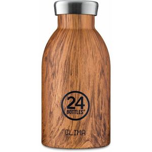 24Bottles Clima Drinkfles 330 ml sequoia wood