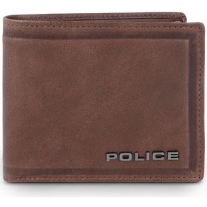 Police Portemonnee Leer 10.5 cm brown