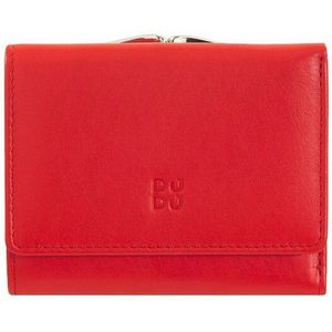 DuDu Corsica Portemonnee RFID-bescherming Leer 11 cm flame red