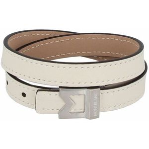 Montblanc M Logo Armband Leer 44 cm ivory