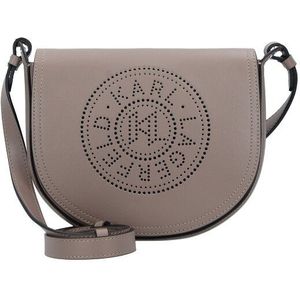 Karl Lagerfeld Circle Schoudertas Leer 22 cm ash grey