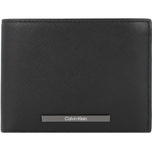 Calvin Klein Modern Bar Portemonnee RFID-bescherming Leer 12.5 cm black