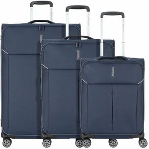 Roncato Ironik 2.0 4 wielen Kofferset 3-delig met uitbreidingsplooi  blauw